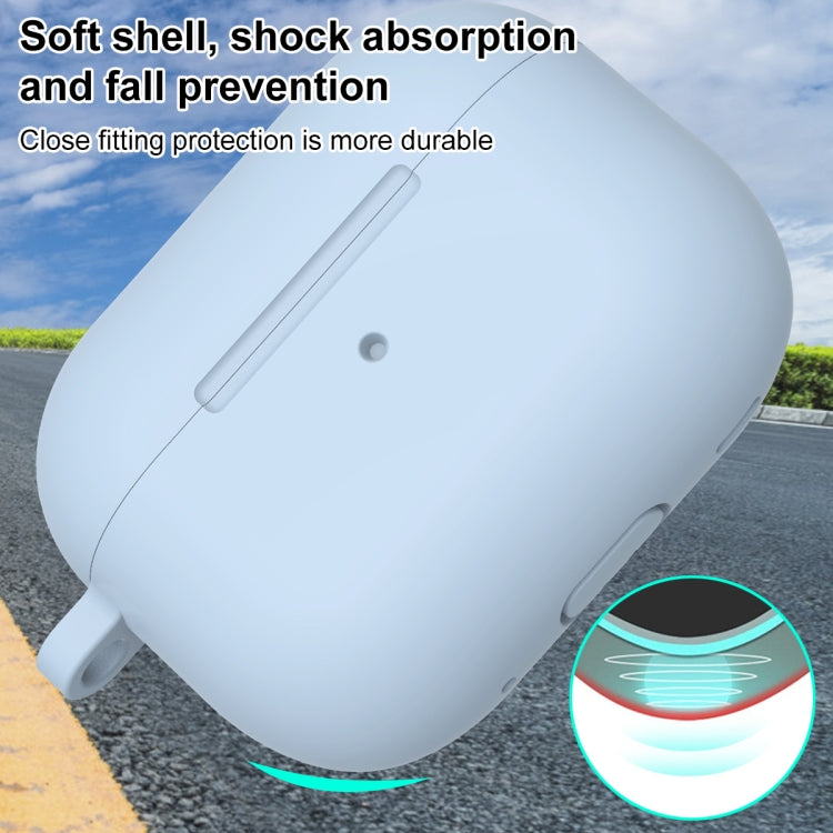 For AirPods Pro 2 Thickened One-piece Shockproof Earphone Case(Light Blue) - For AirPods Pro 2 by PMC Jewellery | Online Shopping South Africa | PMC Jewellery | Buy Now Pay Later Mobicred