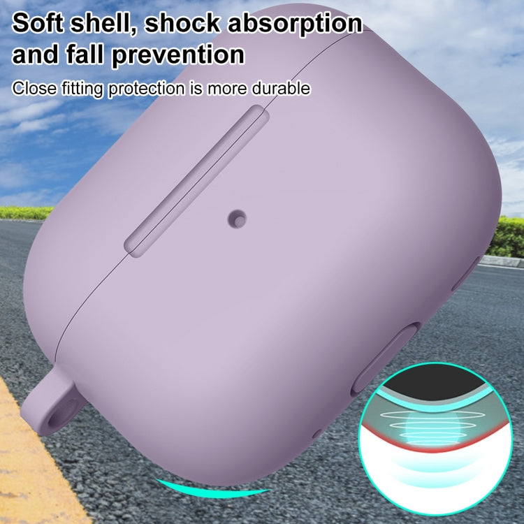 For AirPods Pro 2 Thickened One-piece Shockproof Earphone Case(Lavender Purple) - For AirPods Pro 2 by PMC Jewellery | Online Shopping South Africa | PMC Jewellery | Buy Now Pay Later Mobicred