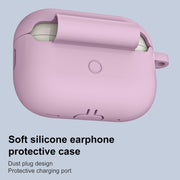 For AirPods Pro 2 Thickened One-piece Shockproof Earphone Case(Purple)
