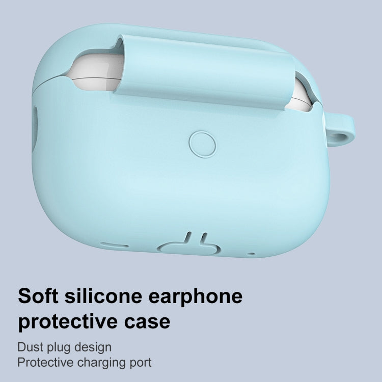 For AirPods Pro 2 Thickened One-piece Shockproof Earphone Case(Light Green) - For AirPods Pro 2 by PMC Jewellery | Online Shopping South Africa | PMC Jewellery | Buy Now Pay Later Mobicred