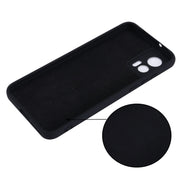 For Motorola Edge 30 Lite 5G / 30 Neo 5G Pure Color Liquid Silicone Shockproof Phone Case(Black)
