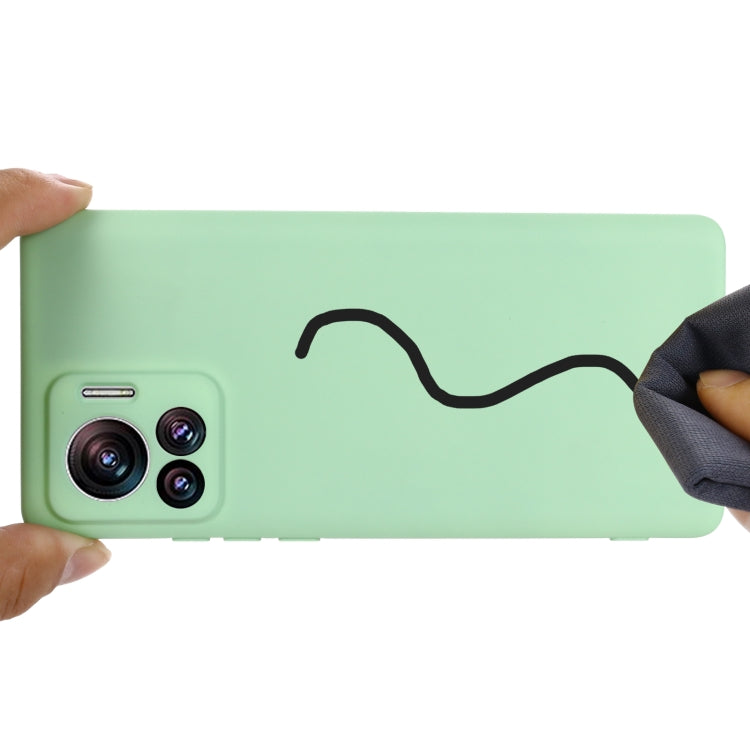 For Motorola Edge 30 Ultra / Moto X30 Pro Pure Color Liquid Silicone Shockproof Phone Case(Green) - Motorola Cases by PMC TechLife | Online Shopping South Africa | PMC TechLife