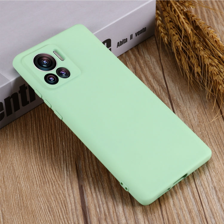 For Motorola Edge 30 Ultra / Moto X30 Pro Pure Color Liquid Silicone Shockproof Phone Case(Green) - Motorola Cases by PMC TechLife | Online Shopping South Africa | PMC TechLife