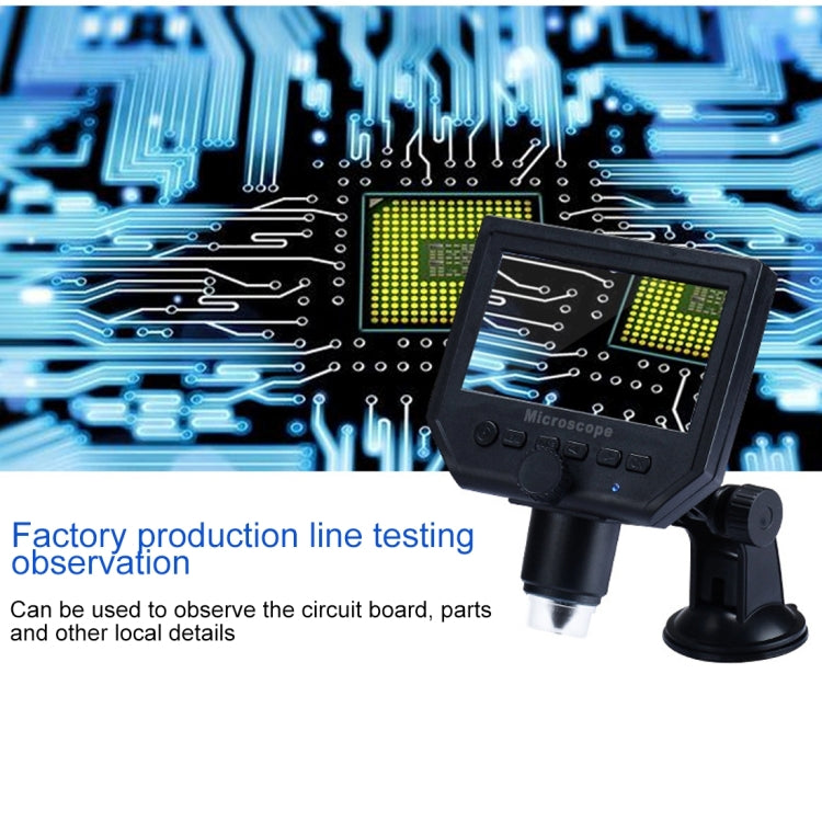 G600 600X 3.6MP 4.3 inch HD LCD Display Portable Digital Microscope, Plug:AU Plug - free shipping - PMC Jewellery - Order now!