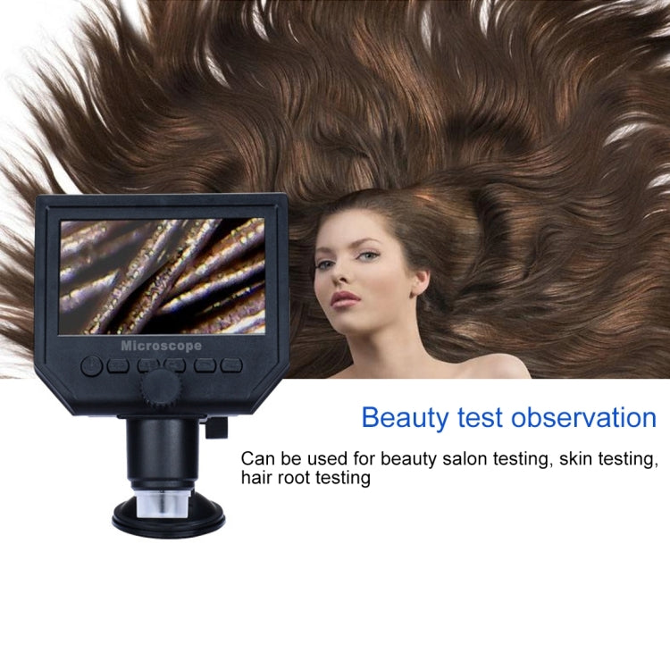 G600 600X 3.6MP 4.3 inch HD LCD Display Portable Digital Microscope, Plug:AU Plug - free shipping - PMC Jewellery - Order now!