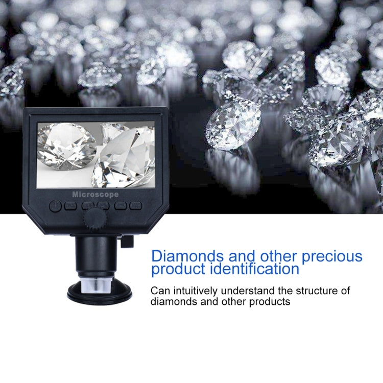 G600 600X 3.6MP 4.3 inch HD LCD Display Portable Digital Microscope, Plug:AU Plug - free shipping - PMC Jewellery - Order now!