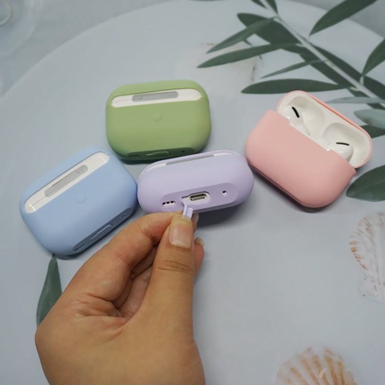 For AirPods Pro 2 Spliting Silicone Protective Case(White)