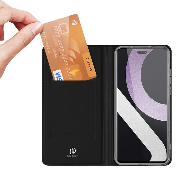 For Xiaomi 12 Lite 5G NE DUX DUCIS Skin Pro Series Horizontal Flip Phone Leather Case(Black)