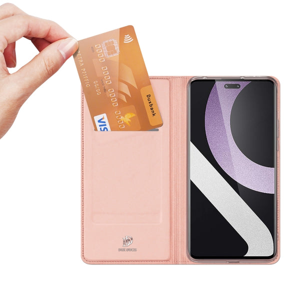 For Xiaomi 12 Lite 5G NE DUX DUCIS Skin Pro Series Horizontal Flip Phone Leather Case(Rose Gold)