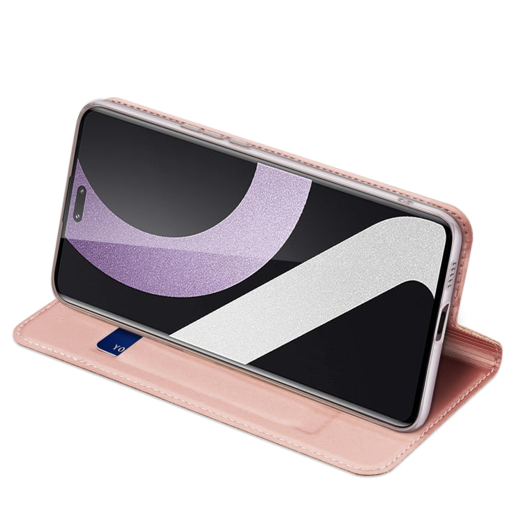 For Xiaomi 12 Lite 5G NE DUX DUCIS Skin Pro Series Horizontal Flip Phone Leather Case(Rose Gold)