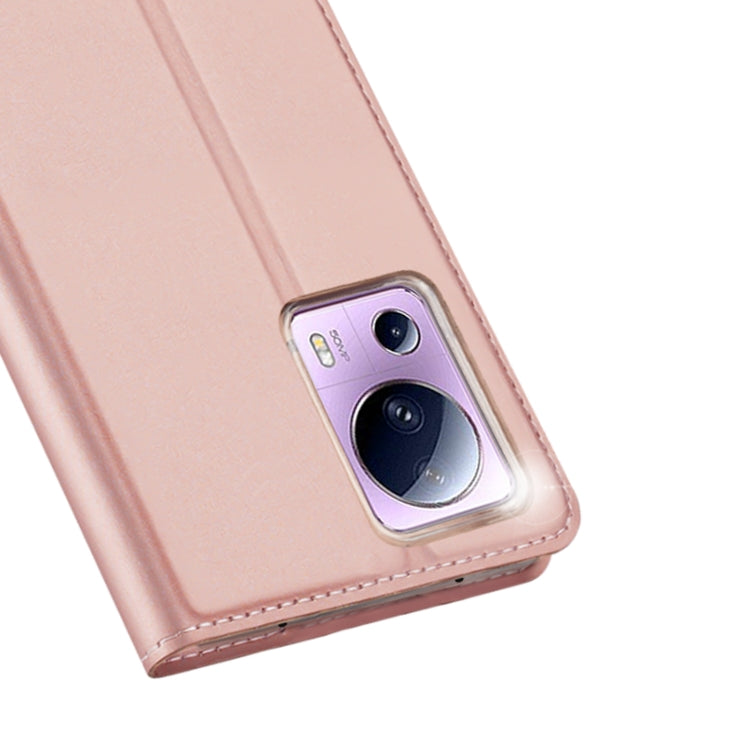 For Xiaomi 12 Lite 5G NE DUX DUCIS Skin Pro Series Horizontal Flip Phone Leather Case(Rose Gold)