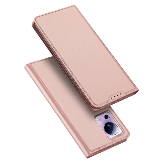 For Xiaomi 12 Lite 5G NE DUX DUCIS Skin Pro Series Horizontal Flip Phone Leather Case(Rose Gold)