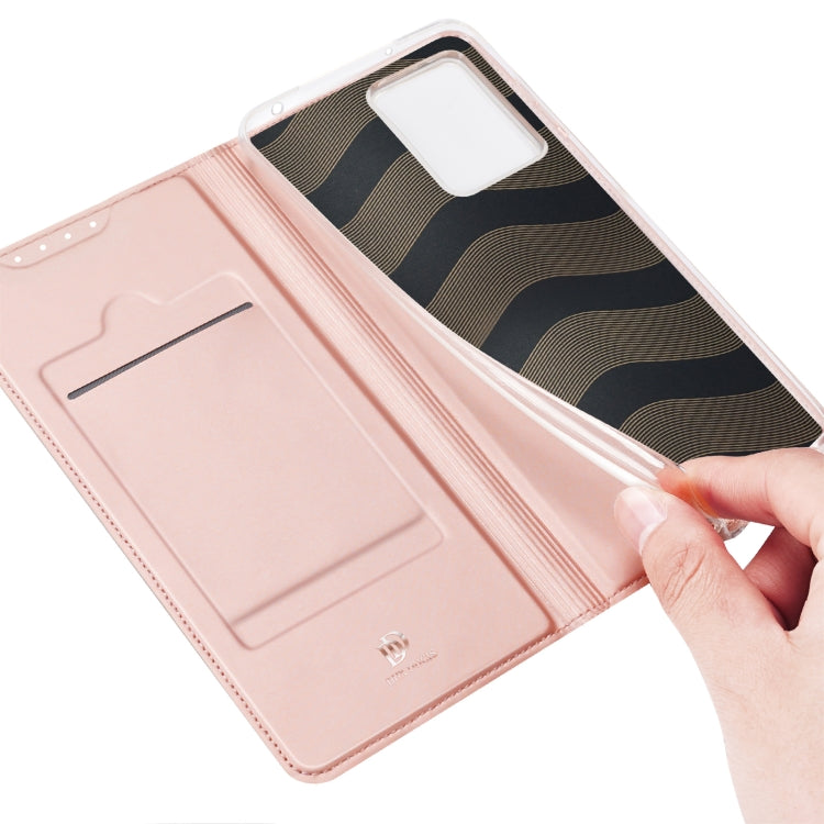 For Xiaomi 12 Lite 5G NE DUX DUCIS Skin Pro Series Horizontal Flip Phone Leather Case(Rose Gold)