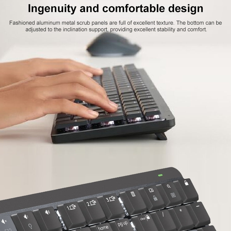Logitech MX Mechanical Wireless Bluetooth Dual Mode Keyboard with Logi Bolt USB Receiver(Red Axis)