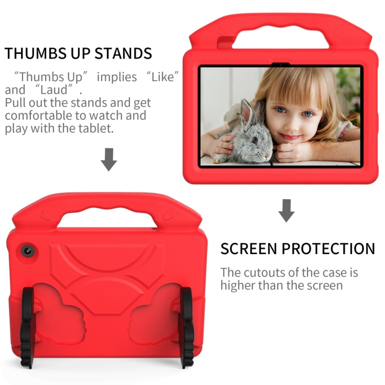 For Amazon Kindle Fire 7 2022 Children EVA Shockproof Tablet Case with Thumb Bracket(Red) - Amazon by PMC TechLife | Online Shopping South Africa | PMC TechLife | Buy Now Pay Later Mobicred