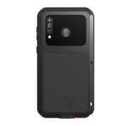 For Galaxy A40s LOVE MEI Metal Shockproof Water-resistant Dustproof Protective Case(Yellow)