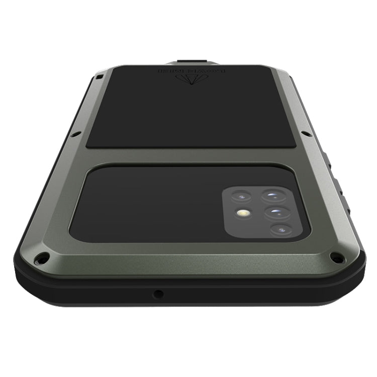 For Galaxy A51 LOVE MEI Metal Shockproof Waterproof Dustproof Protective Case(Army Green) - free shipping - PMC TechLife - Order now!