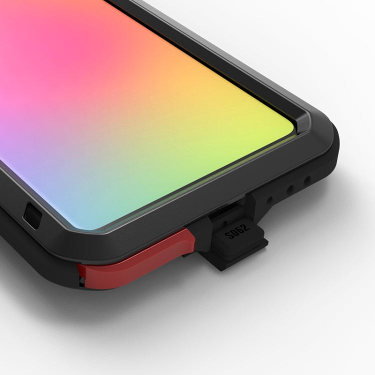 For Galaxy A71 LOVE MEI Metal Shockproof Waterproof Dustproof Protective Case(Black) - Galaxy Phone Cases by LOVE MEI | Online Shopping South Africa | PMC TechLife