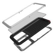 For Galaxy A71 LOVE MEI Metal Shockproof Water-resistant Dustproof Protective Case(Silver)