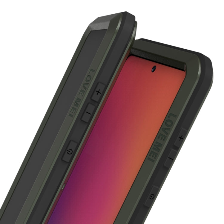 For Galaxy A71 LOVE MEI Metal Shockproof Waterproof Dustproof Protective Case(Army Green) - Galaxy Phone Cases by LOVE MEI | Online Shopping South Africa | PMC TechLife | Buy Now Pay Later Mobicred