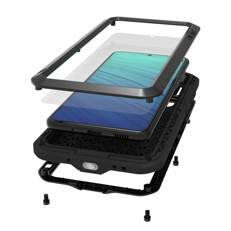 For Galaxy S20 LOVE MEI Metal Shockproof Waterproof Dustproof Protective Case(White) - Galaxy Phone Cases by LOVE MEI | Online Shopping South Africa | PMC TechLife