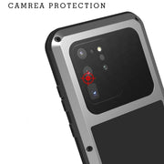 For Galaxy S20 Ultra LOVE MEI Metal Shockproof Water-resistant Dustproof Protective Case(Army Green)