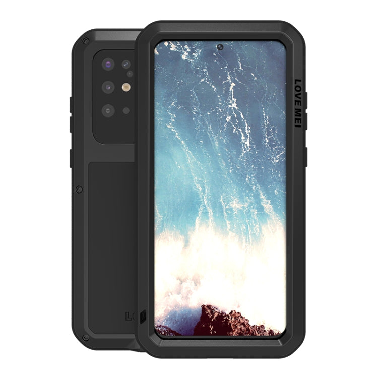 For Galaxy S20 Plus LOVE MEI Metal Shockproof Waterproof Dustproof Protective Case(Black) - free shipping - PMC TechLife - Order now!