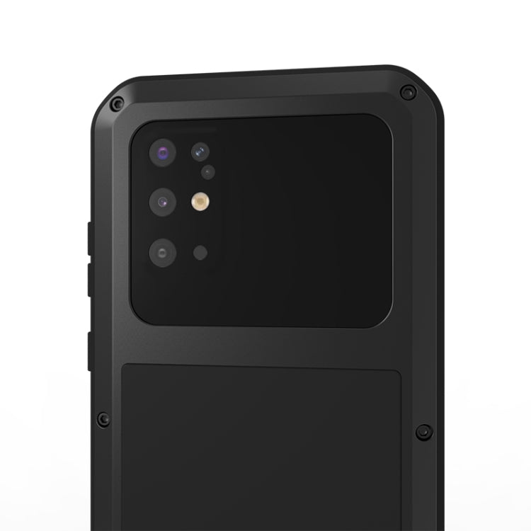 For Galaxy S20 Plus LOVE MEI Metal Shockproof Waterproof Dustproof Protective Case(Black) - free shipping - PMC Jewellery - Order now!
