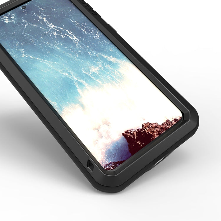 For Galaxy S20 Plus LOVE MEI Metal Shockproof Waterproof Dustproof Protective Case(Black) - free shipping - PMC Jewellery - Order now!