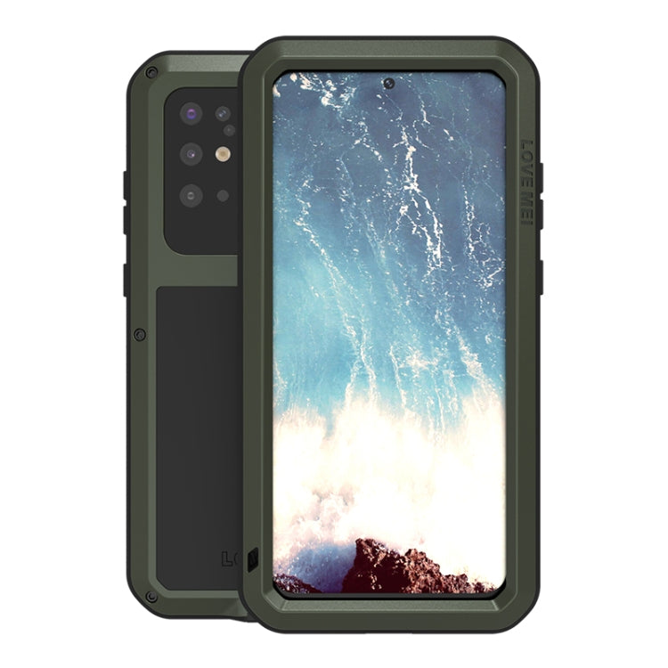 For Galaxy S20 Plus LOVE MEI Metal Shockproof Waterproof Dustproof Protective Case(Army Green) - Galaxy Phone Cases by LOVE MEI | Online Shopping South Africa | PMC TechLife | Buy Now Pay Later Mobicred