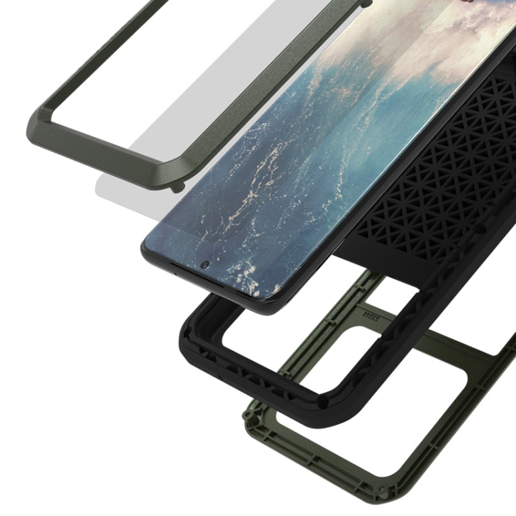 For Galaxy S20 Plus LOVE MEI Metal Shockproof Waterproof Dustproof Protective Case(Army Green) - Galaxy Phone Cases by LOVE MEI | Online Shopping South Africa | PMC TechLife | Buy Now Pay Later Mobicred