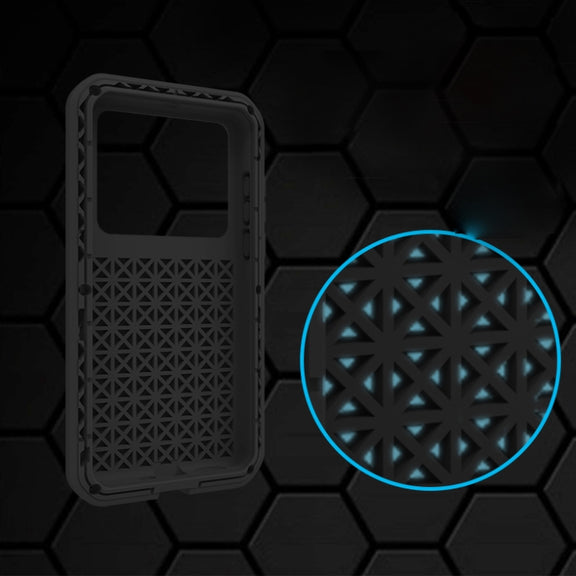 For Huawei P40 LOVE MEI Metal Shockproof Water-resistant Dustproof Protective Case(Army Green)