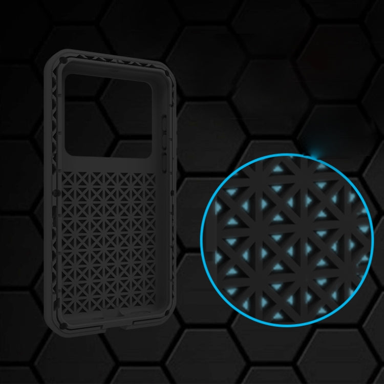 For Huawei P40 LOVE MEI Metal Shockproof Water-resistant Dustproof Protective Case(Army Green)