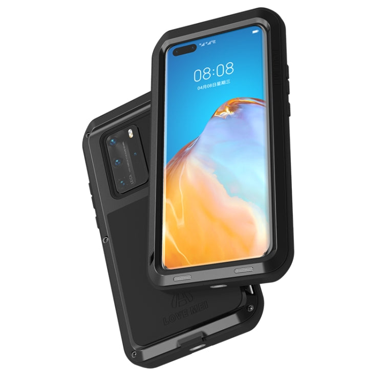 For Huawei P40 Pro LOVE MEI Metal Shockproof Waterproof Dustproof Protective Case(White) - Huawei Cases by LOVE MEI | Online Shopping South Africa | PMC TechLife | Buy Now Pay Later Mobicred