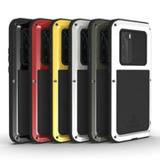 For Huawei P40 Pro LOVE MEI Metal Shockproof Water-resistant Dustproof Protective Case(White)