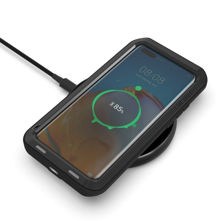 For Huawei P40 Pro LOVE MEI Metal Shockproof Waterproof Dustproof Protective Case(Yellow) - Huawei Cases by LOVE MEI | Online Shopping South Africa | PMC TechLife | Buy Now Pay Later Mobicred