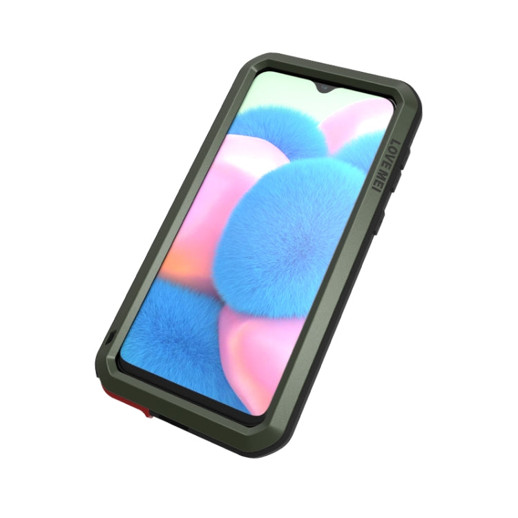 For Galaxy A30s LOVE MEI Metal Shockproof Waterproof Dustproof Protective Case(Army Green) - free shipping - PMC TechLife - Order now!