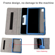 For TCL 10 TabMax 4G Printed Leather Tablet Case with Holder(Blue)
