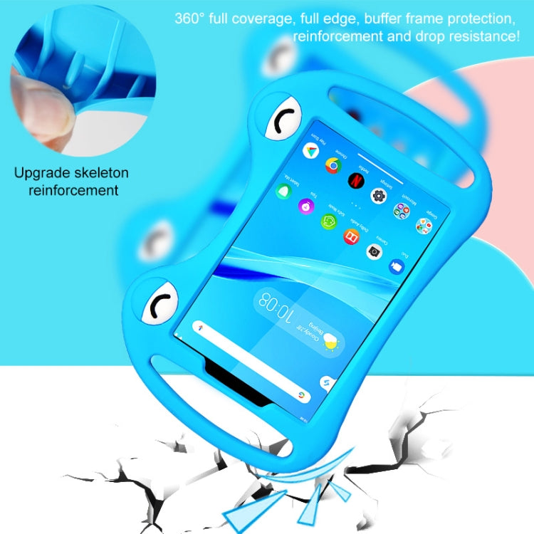 For TCL Tab 8 4G Cartoon Silicone Shockproof Protective Tablet Case with Stand & Handheld(Blue) - Others by PMC TechLife | Online Shopping South Africa | PMC TechLife | Buy Now Pay Later Mobicred