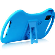For TCL Tab 10 5G Cartoon Silicone Shockproof Protective Tablet Case with Stand & Pen Slot(Blue)