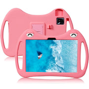 For TCL Tab 10 5G Cartoon Silicone Shockproof Protective Tablet Case with Stand & Pen Slot(Pink)