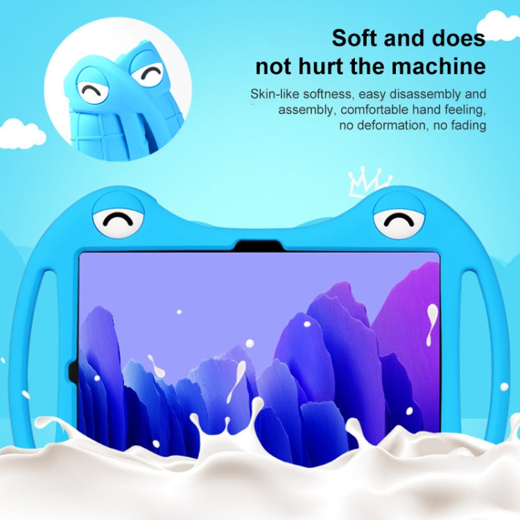For TCL Tab 10s 2021 Cartoon Silicone Shockproof Protective Tablet Case with Stand(Blue)