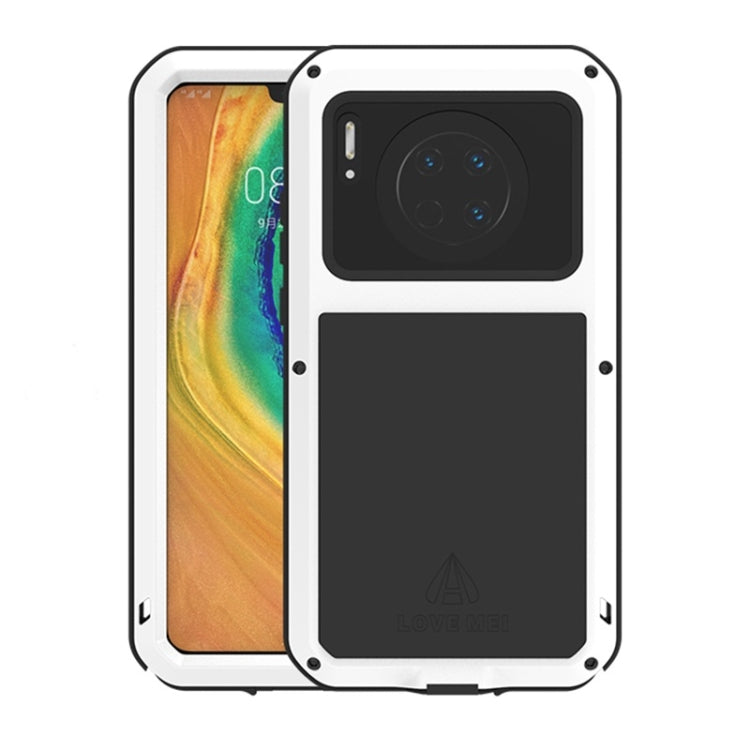 For Huawei Mate 30 LOVE MEI Metal Shockproof Waterproof Dustproof Protective Case(White) - free shipping - PMC TechLife - Order now!