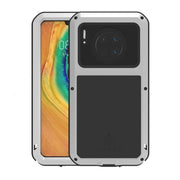 For Huawei Mate 30 LOVE MEI Metal Shockproof Water-resistant Dustproof Protective Case(Silver)