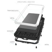 For Huawei Mate 30 LOVE MEI Metal Shockproof Water-resistant Dustproof Protective Case(Silver)