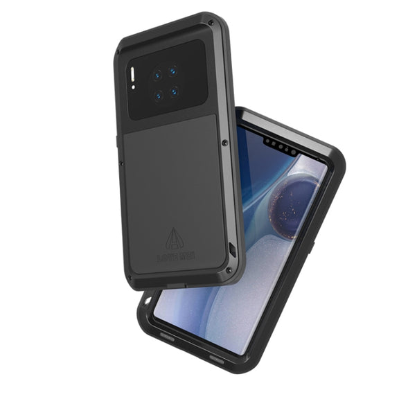 For Huawei Mate 30 Pro LOVE MEI Metal Shockproof Water-resistant Dustproof Protective Case(White)
