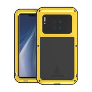 For Huawei Mate 30 Pro LOVE MEI Metal Shockproof Water-resistant Dustproof Protective Case(Yellow)