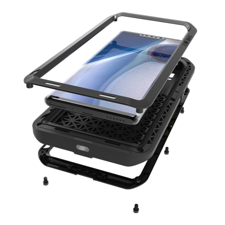 For Huawei Mate 30 Pro LOVE MEI Metal Shockproof Waterproof Dustproof Protective Case(Silver) - free shipping - PMC TechLife - Order now!