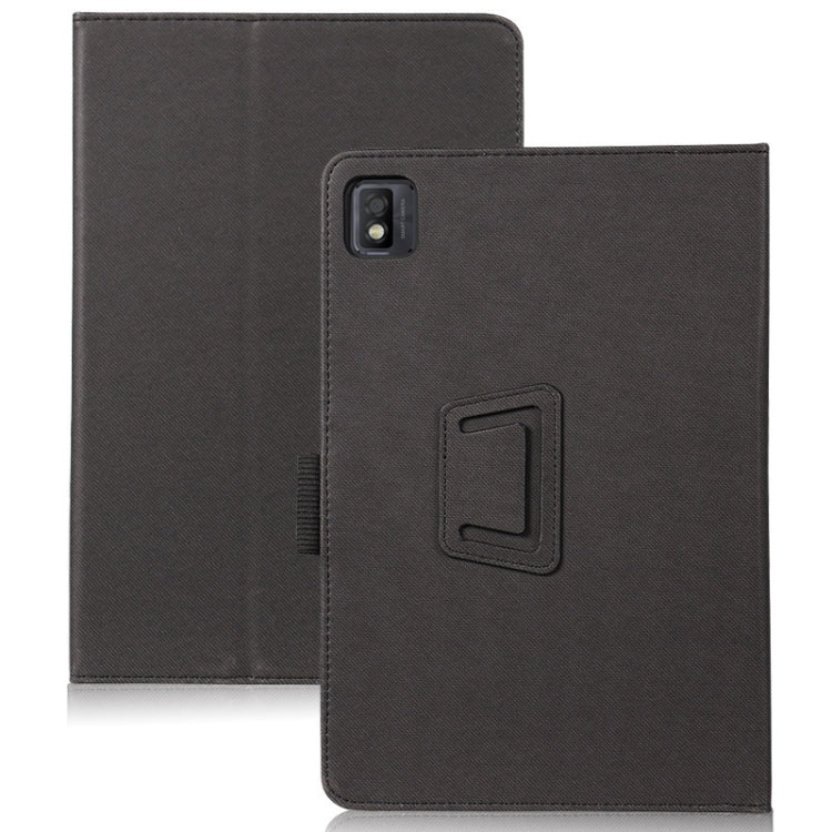 For TCL Tab 10s 5G Skin Texture All inclusive Leather Tablet Case(Black)
