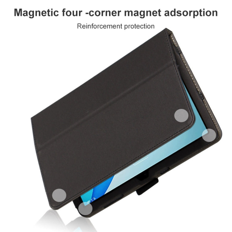 For TCL Tab 10s 5G Skin Texture All inclusive Leather Tablet Case(Black)